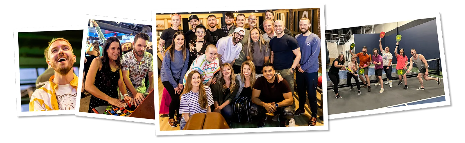 The Receptionist team enjoying themselves at various social events.