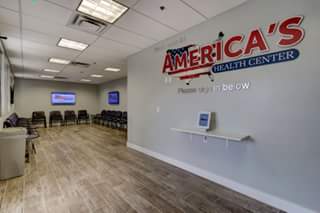 America's Health Center entry and waiting room